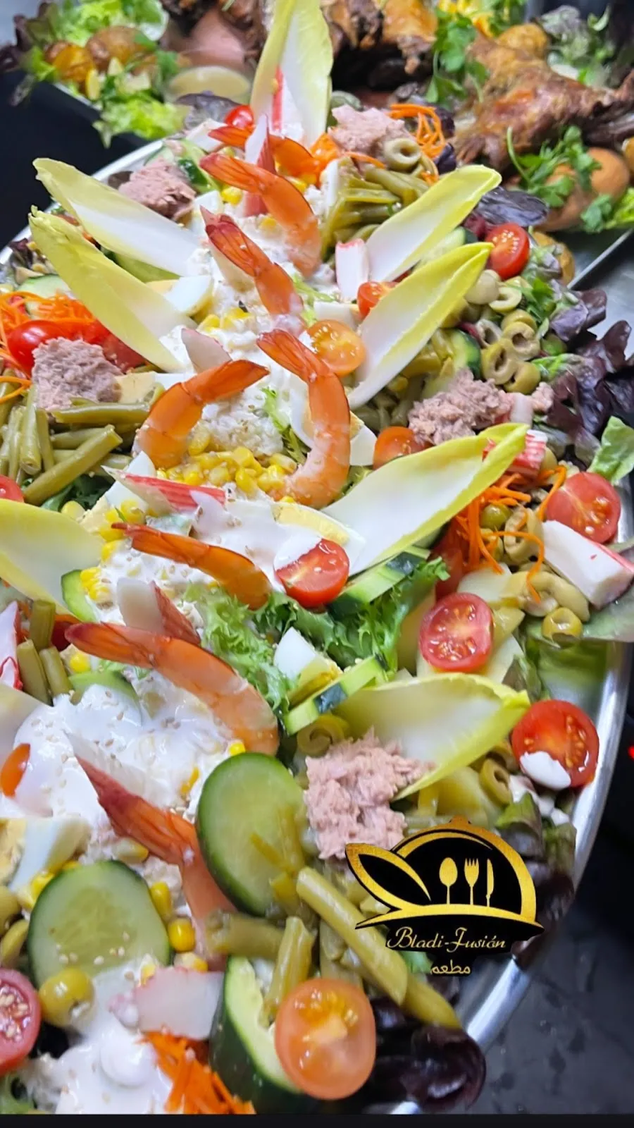 Ensalada mixta árabe, de la carta de Bladi Fusión